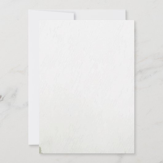 山と森と湖とストリングライトの上品なウェディング 招待状 (裏面)