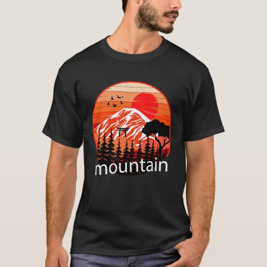 山と森のシーン31 Tシャツ (正面)