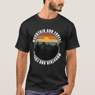 山と森のシーン63 Tシャツ