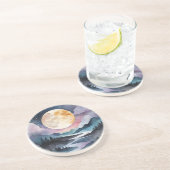 山と森の上のコースター満月 コースター (側面)