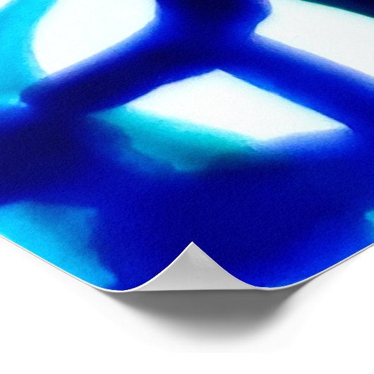 山と森の上の月 ポスター (角)