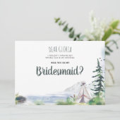 山と森の冒険  ブライズメイドへのお願い 招待状 (スタンド正面)