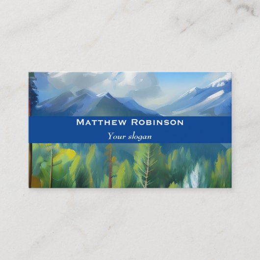 山と森の名刺 割引カード (正面)