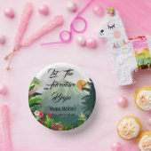 山と森の夕日 ペーパーボウル (パーティー)