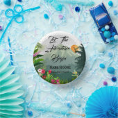 山と森の夕日 ペーパーボウル (パーティー)