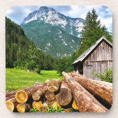 山と森林の伐採キャンプ コースター (正面)