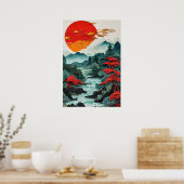 山と森 ポスター (キッチン)