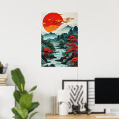 山と森 ポスター (ホームオフィス)