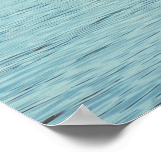 山と椰子の木が咲く海 ポスター (角)