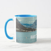 山と椰子の木が咲く海 マグカップ (左)