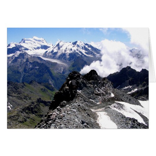 山と氷河カードを持つモントフォート (正面横)