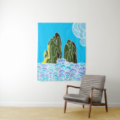 山と海の中(50 x 60")タペストリー タペストリー (インサイチュ)