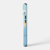 山と海の風景 iPhone 15ケース (左側面)