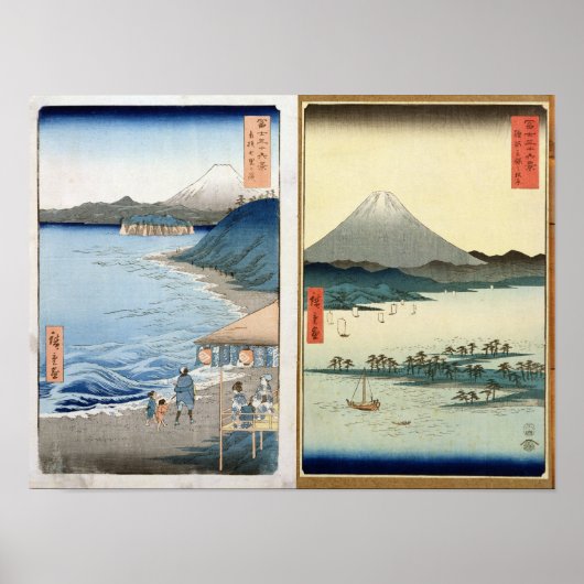 山と海岸線 ポスター (正面)