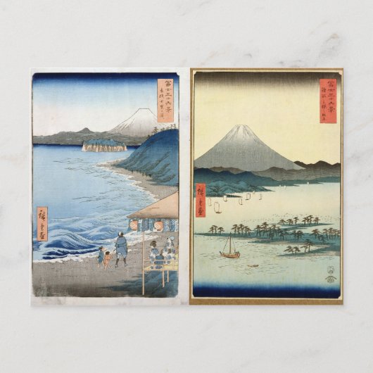 山と海岸線 ポストカード (正面)
