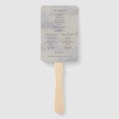 山と湖のエバーグリーン ウェディングプログラム ハンドファン (裏面)