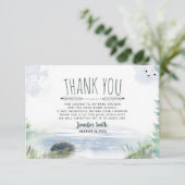 山と湖の自然な冒険 小さな感謝 サンキューカード (スタンド正面)