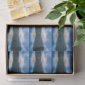 山と湖の風光明媚な自然写真パターン 薄葉紙 (ギフト)