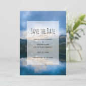 山と湖の風光明媚な自然結婚ズ セーブザデート (スタンド正面)