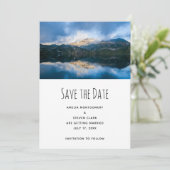 山と湖の風光明媚な自然結婚ズ セーブザデート (スタンド正面)