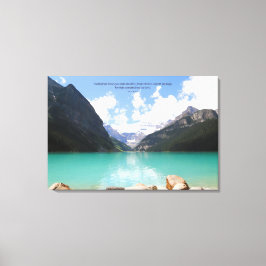山と湖の風景の写真詩編121 キャンバスプリント