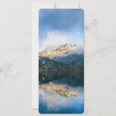 山と湖の風景写真 招待状 (裏面)