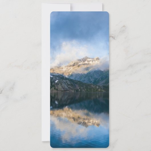 山と湖の風景写真 招待状 (裏面)