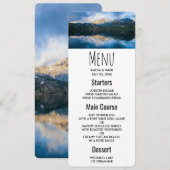 山と湖の風景写真 招待状 (正面/裏面)