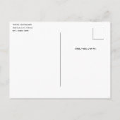 山と湖景勝地自然写真誕生日 インビテーションポストカード (裏面)