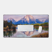 山と湖 デスクマット (キーボード&マウス)