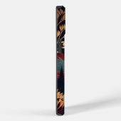 山と牧草地カラフルの後ろで月が昇る Case-Mate iPhoneケース (裏面 / 右)