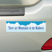 山と私の狂気 バンパーステッカー (車上)