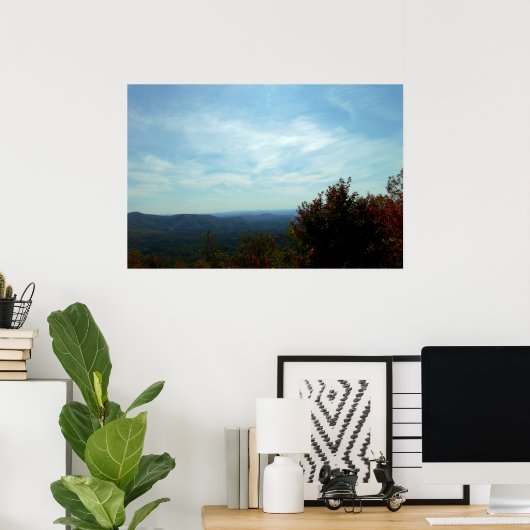 山と空 ポスター (ホームオフィス)