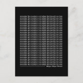 山と谷を思い出しなさい ポストカード (正面)