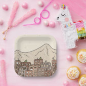 山と都市 ペーパープレート (パーティー)