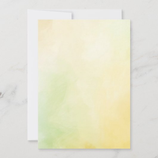 山と野の花の赤エレガントちゃんシャワー 招待状 (裏面)