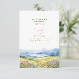 山と野の花結婚小 セーブザデート