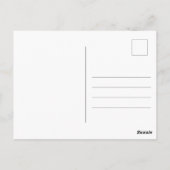 山と野カラフル花の絵を描芸術 ポストカード (裏面)