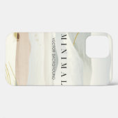 山と金色の線画。東洋の Case-Mate iPhoneケース (裏面 (横))