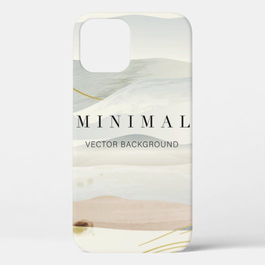 山と金色の線画。東洋の Case-Mate iPhoneケース (裏面)