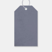 山と雪の丘の冬の誕生日 ギフトタグ (裏面)