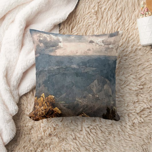 山と雲 クッション (ブランケット)
