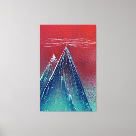 山と霧の高高度 キャンバスプリント