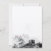 山には赤ん坊の夕立が届く 招待状 (裏面)