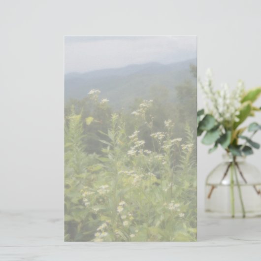 山によっては文房具の紙が開花します 便箋 (スタンド正面)