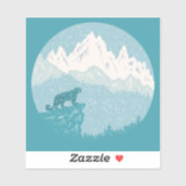 山にユキヒョウ シール (シート)