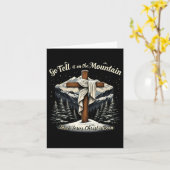 山に伝えよ、イエス・キリストの誕生を カード (黄色い花)