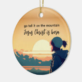 山に伝えよ、キリストは生まれた、イエス・キリストの誕生 セラミックオーナメント (左)