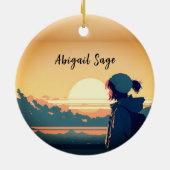 山に伝えよ、キリストは生まれた、イエス・キリストの誕生 セラミックオーナメント (裏面)