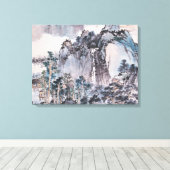 山に住む キャンバスプリント (インサイチュ (ウッドフロア))